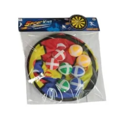 Mega Dartbord Klittenband, 8 ballen Outlet