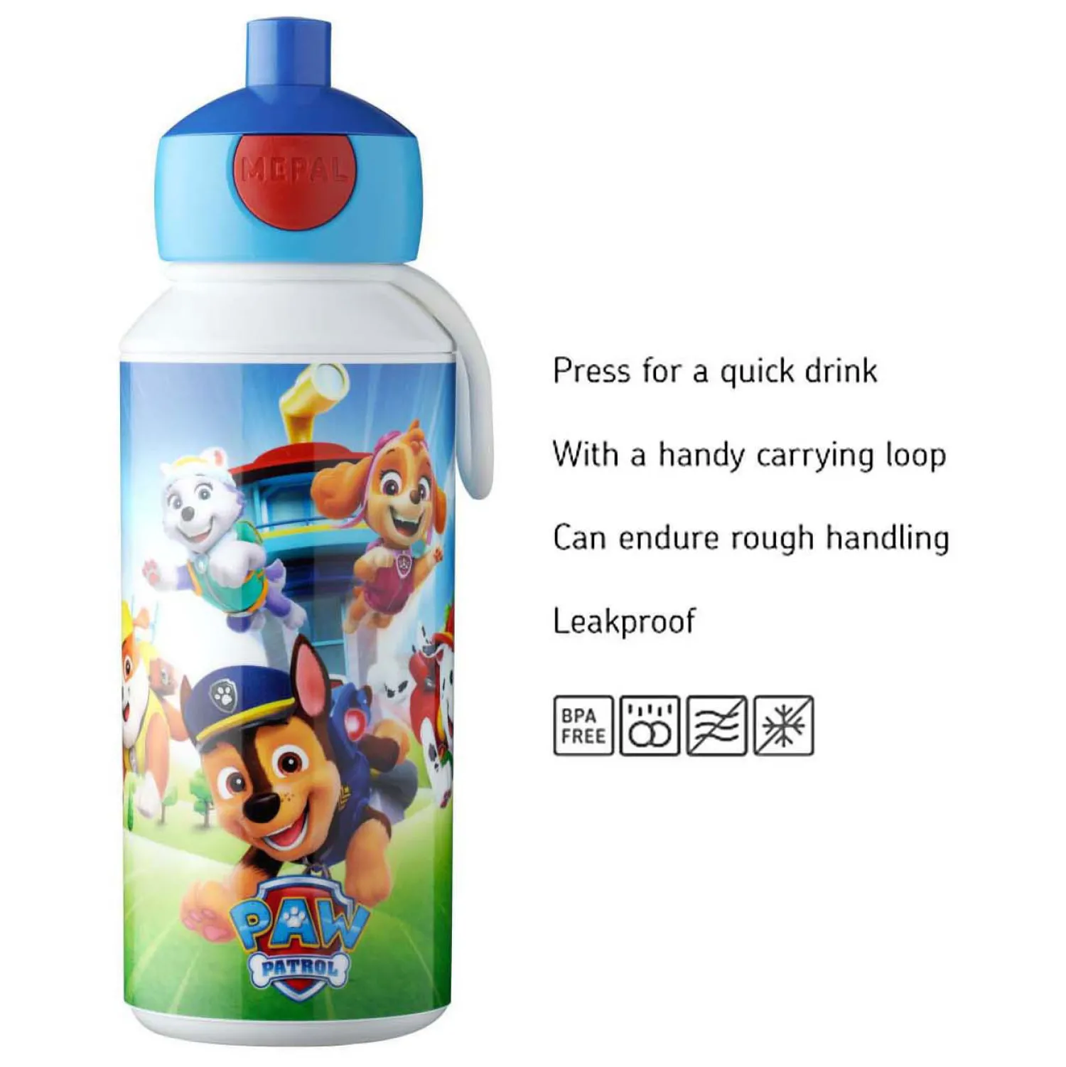 Drinkfles Pop-Up Campus 400 ml - PAW Patrol Pups>Mepal New