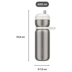 Mepal Isoleerfles Twist 600 ml - Moss green New