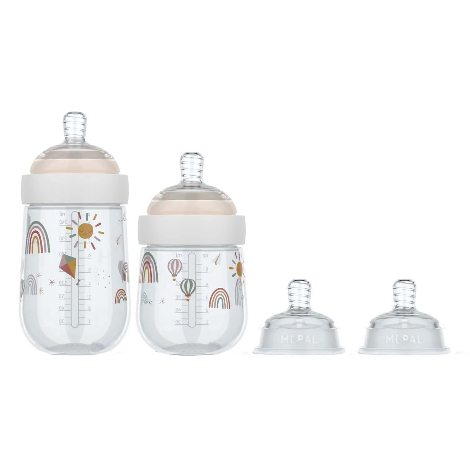 Mepal Starterset Babyflessen Mio - Sunshine & Rainbow - 4dlg. Discount