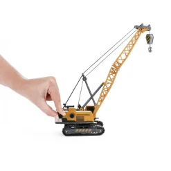 METAL Bouwvoertuig -kraanwagen mt rupsbanden 1:55-Toi-Toys Hot