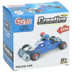 Metalen Bouwpakket Politie Voertuig New