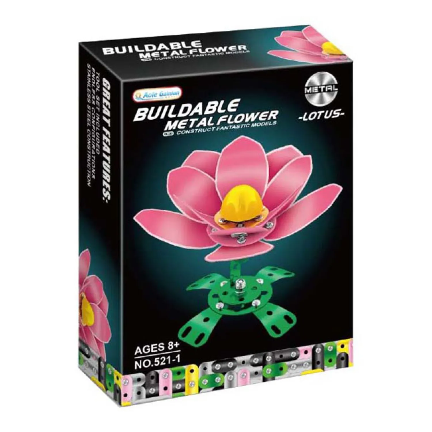 Metalen Constructieset Roze Klaproos> Best