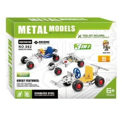 Metalen Constructieset Voertuigen 3in1> Hot