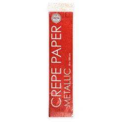 Metallic Crepepapier Rood, 50x150cm>Globos Sale
