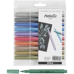Metallic Markers, 12st.-Creativ Company Discount