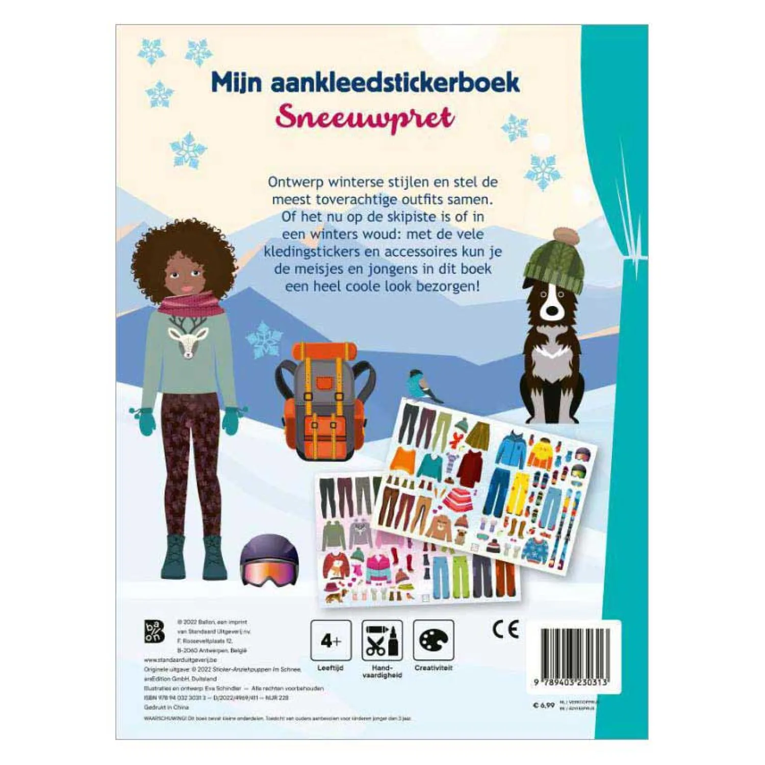 Standaard Uitgeverij Mijn aankleedstickerboek - Sneeuwpret New