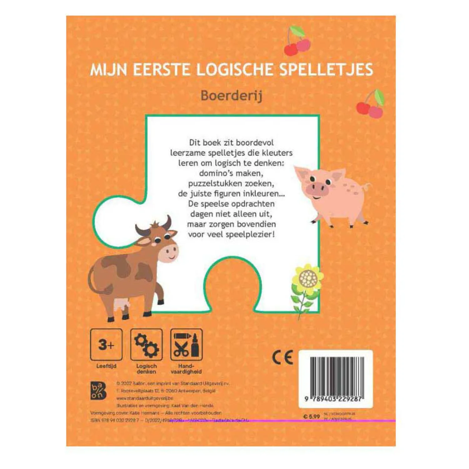 Standaard Uitgeverij Mijn eerste logische spelletjes 3+ - Boerderij Best