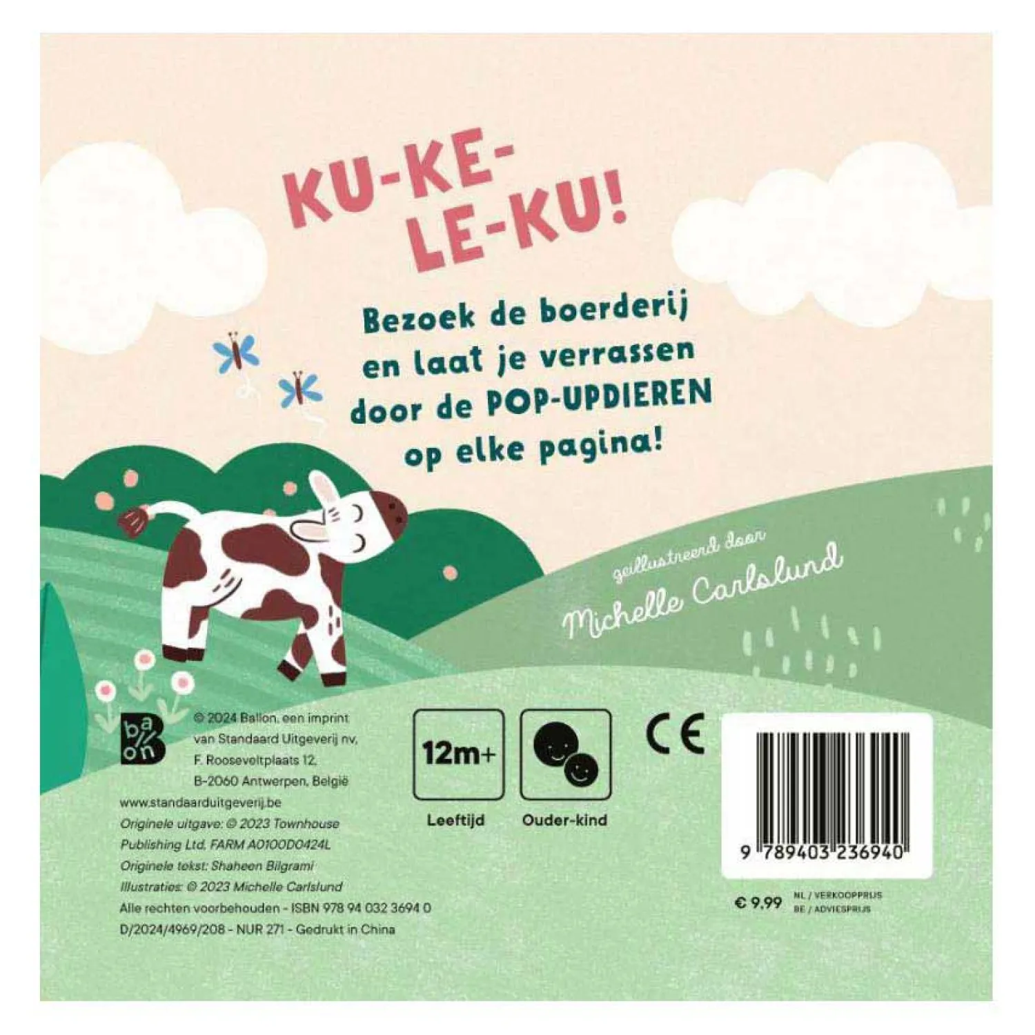 Mijn Eerste Pop-upboekje: Op de Boerderij 12m+>Standaard Uitgeverij Hot