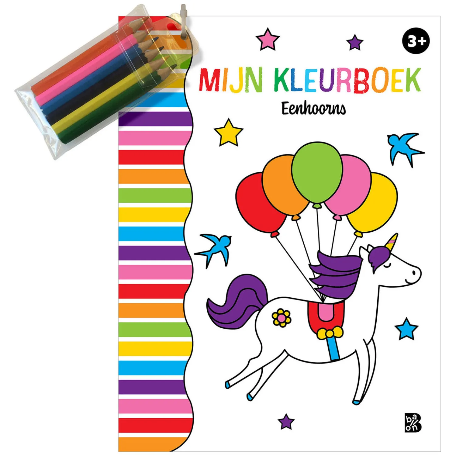 Wins Holland Mijn Kleurboek met 6 Kleurpotloodjes Eenhoorn Discount
