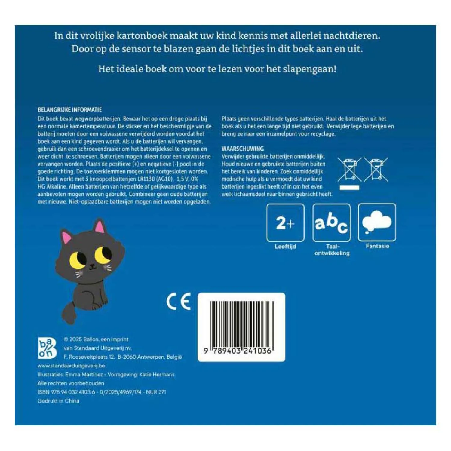 Mijn Lichtjesboek - Dieren in de Nacht 2+-Standaard Uitgeverij Sale