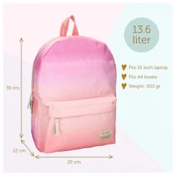 Rugzak Love and Laughter Roze><noscript><img width=