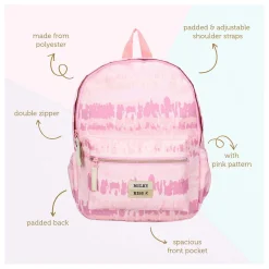 Milky Kiss Rugzak Love And Laughter - Roze Hot