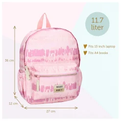 Milky Kiss Rugzak Love And Laughter - Roze Hot