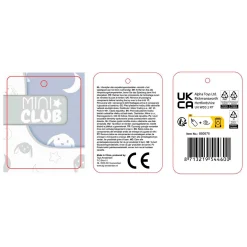 Mini Club konijn Knuffel Pluche Roze, 13cm