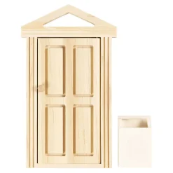 Mini Deur en Brievenbus van Hout.>Creativ Company Clearance