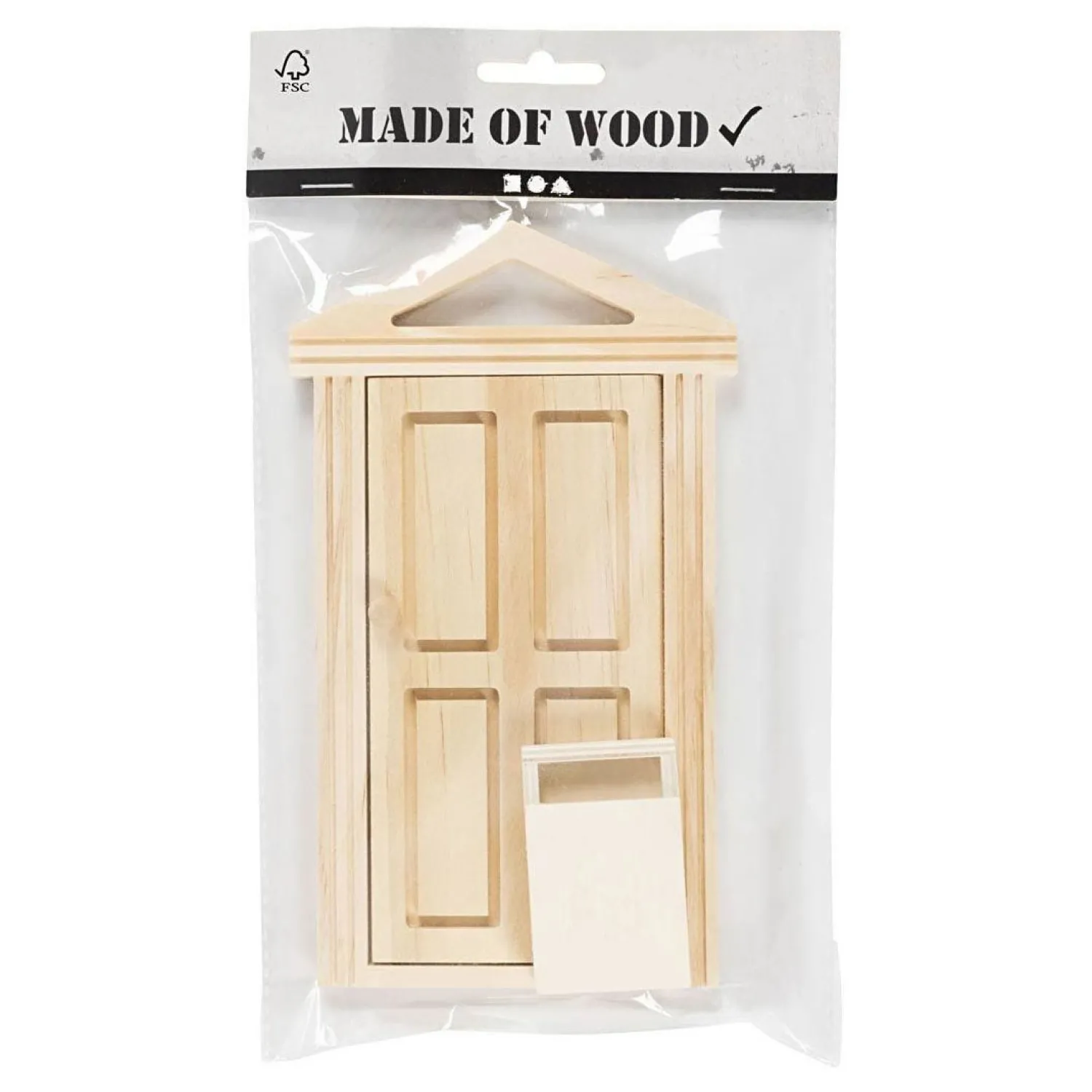 Mini Deur en Brievenbus van Hout.>Creativ Company Clearance