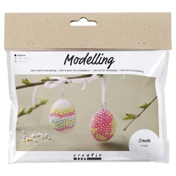 Mini Hobbyset Boetseren Ei met Kraaltjes, 2st.-Creativ Company Best