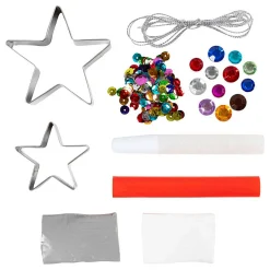 Mini Hobbyset Boetseren Sterren Zilver Wit-Creativ Company New
