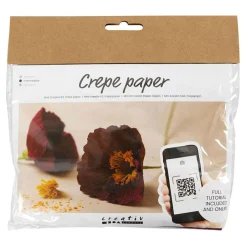 Creativ Company Mini Hobbyset Crepepapier Klaprozen Hot