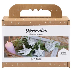 Mini Hobbyset Decoratie Kerstdecoratie Silver Metal>Creativ Company Hot