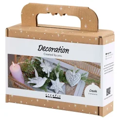 Mini Hobbyset Decoratie Kerstdecoratie Silver Metal><noscript><img width=