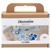 Mini Hobbyset Decoratie Porseleinen Onderzetters Blauw>Creativ Company