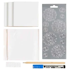 Mini Hobbyset Decoratie Porseleinen Onderzetters Blauw>Creativ Company