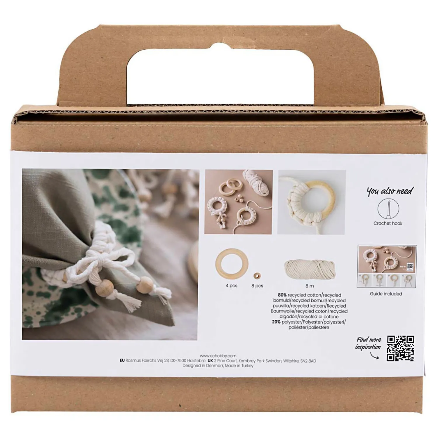 Mini Hobbyset Macrame Servetring Off-white-Creativ Company New