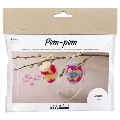 Mini Hobbyset Pompom Ei, 2st. Pasen-Creativ Company New