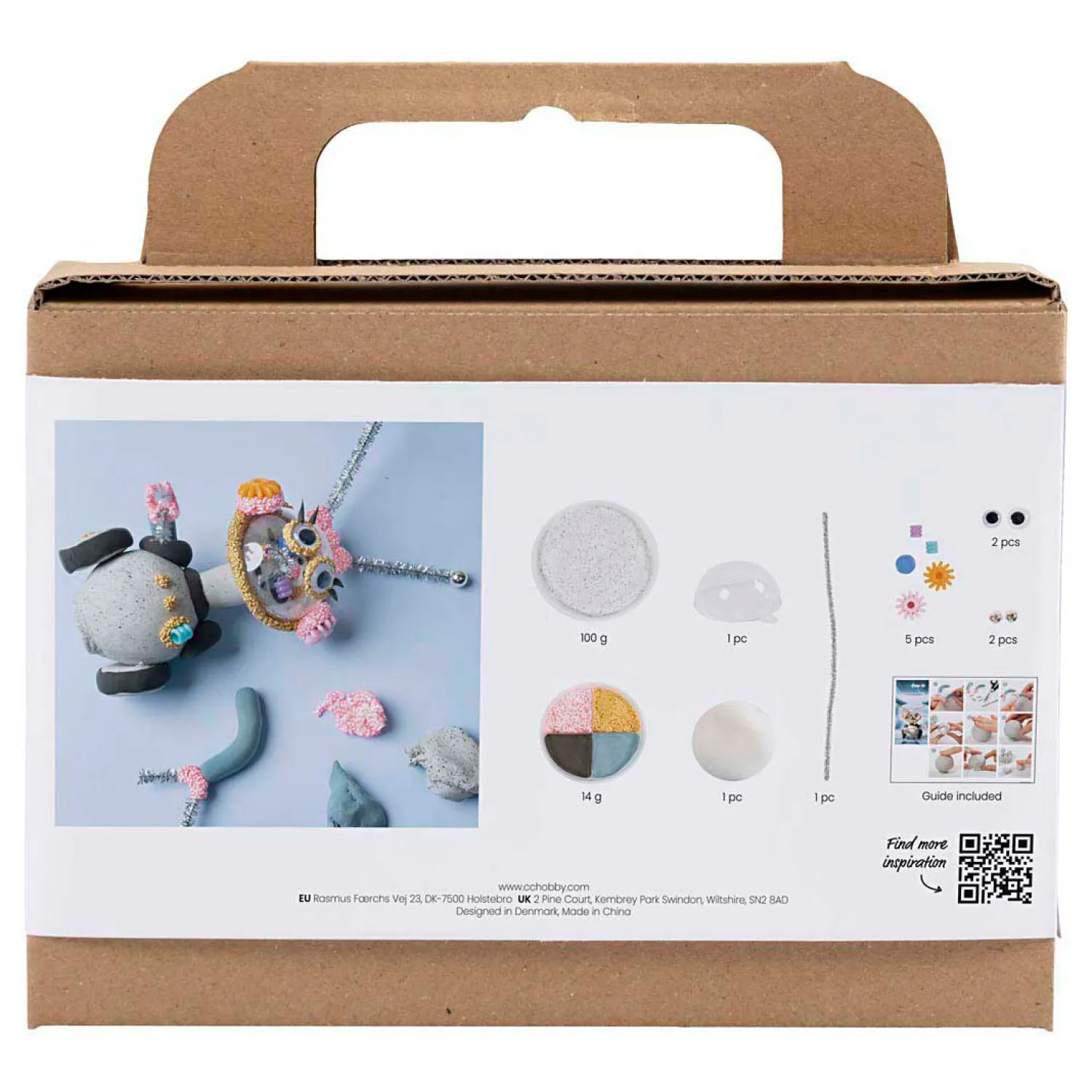 Mini Hobbyset Robot Boetseren Grijs en Roze-Creativ Company Best