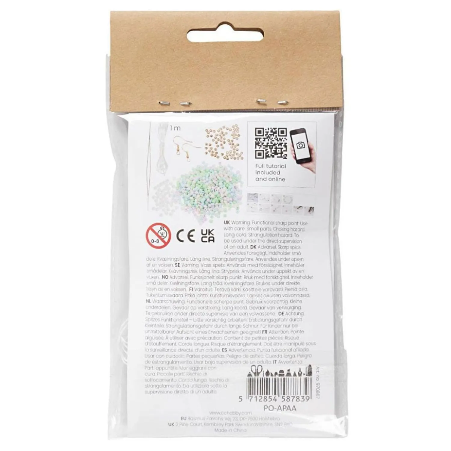 Mini Hobbyset Sieraden Elastische Armband en Oorbel-Creativ Company Sale