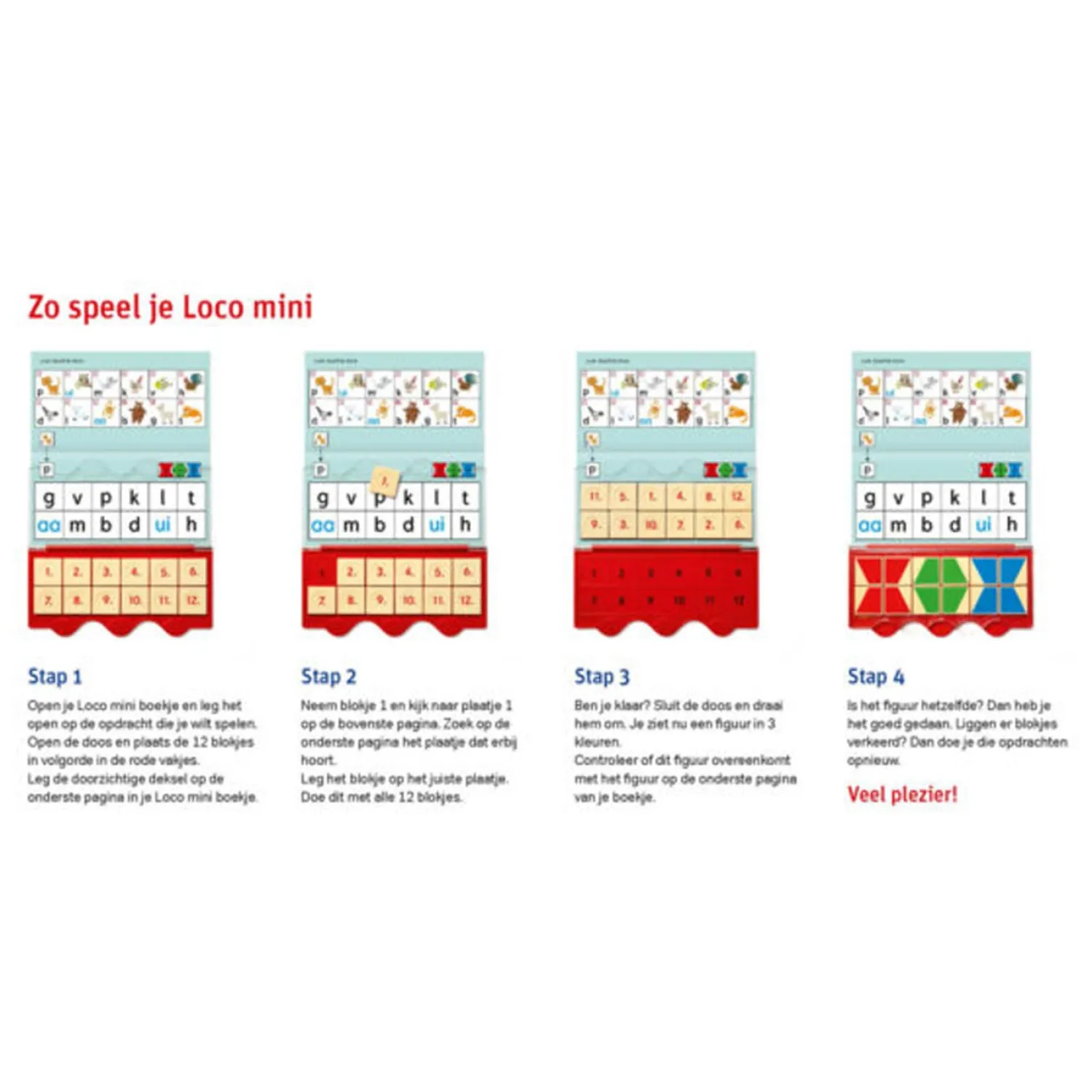 Mini Loco - Rompompom Pakket Taal & Lezen (4-6 jaar)-WPG Uitgevers Clearance