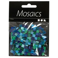 Mini Mozaiek Blauw/Groen 5x5mm, 25 gram>Creativ Company New