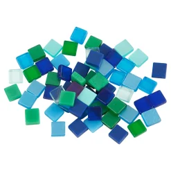 Mini Mozaiek Blauw/Groen 5x5mm, 25 gram><noscript><img width=