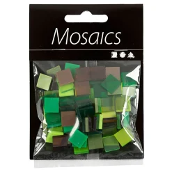 Mini Mozaiek Groen Glitter 10x10mm, 25 gram-Creativ Company Sale