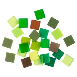 Mini Mozaiek Groen Glitter 10x10mm, 25 gram-Creativ Company Sale