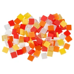 Mini Mozaiek Rood/Oranje 5x5mm, 25 gram-Creativ Company New