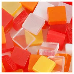 Mini Mozaiek Rood/Oranje 5x5mm, 25 gram-Creativ Company New