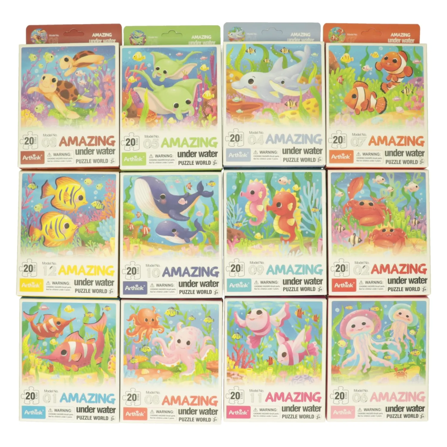 Mini Puzzel Onderwaterwereld, 20st.- Best