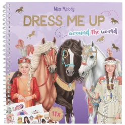 Dress Me Up Around the World Stickerboek>Miss Melody