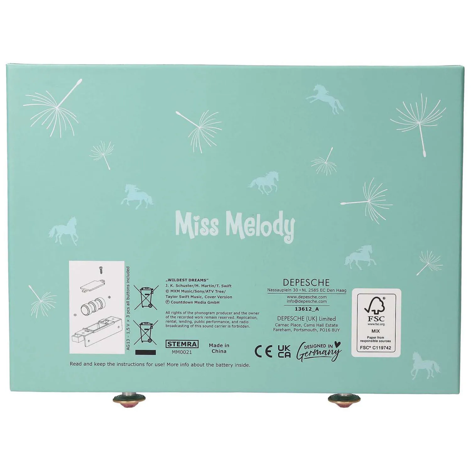 Grote Sieradendoos met Code en Geluid-Miss Melody Online