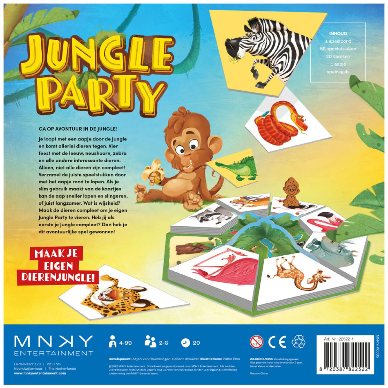 Rebo Publishers Mnky - Jungle Party Bordspel Outlet