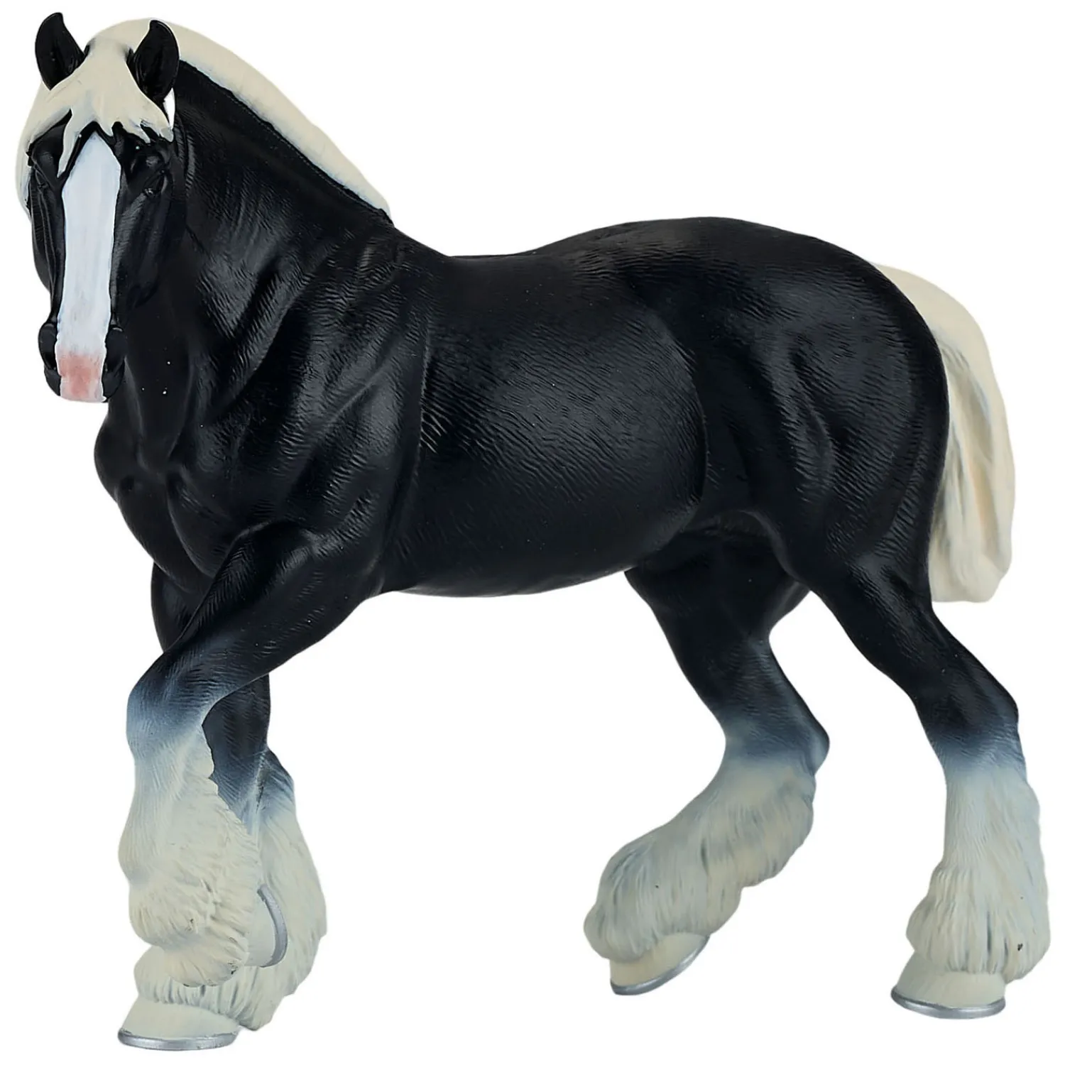 Horse World Zwarte Clydesdale Paard - 381083-Mojo Clearance