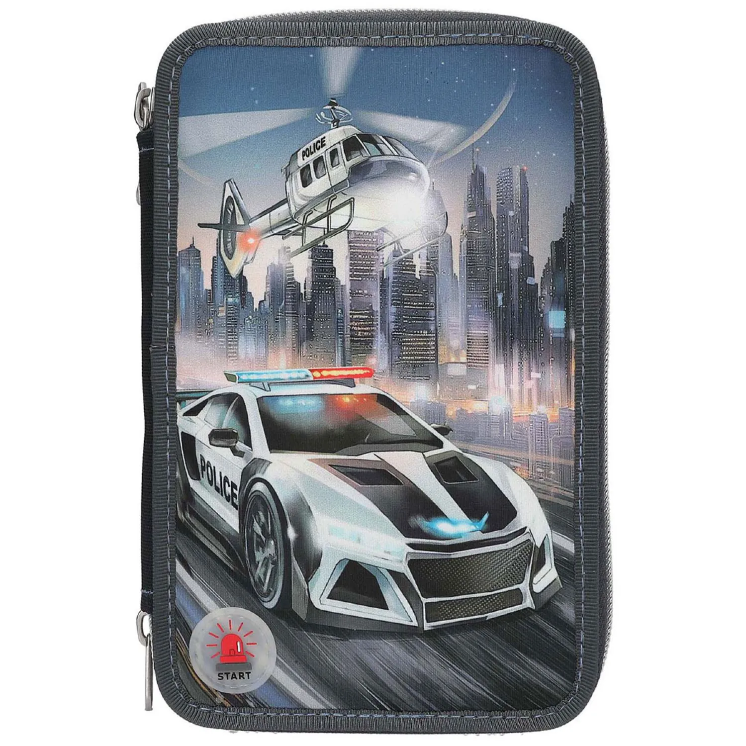 Monster Cars 3-vaks Gevulde Etui Politieauto-Depesche Hot