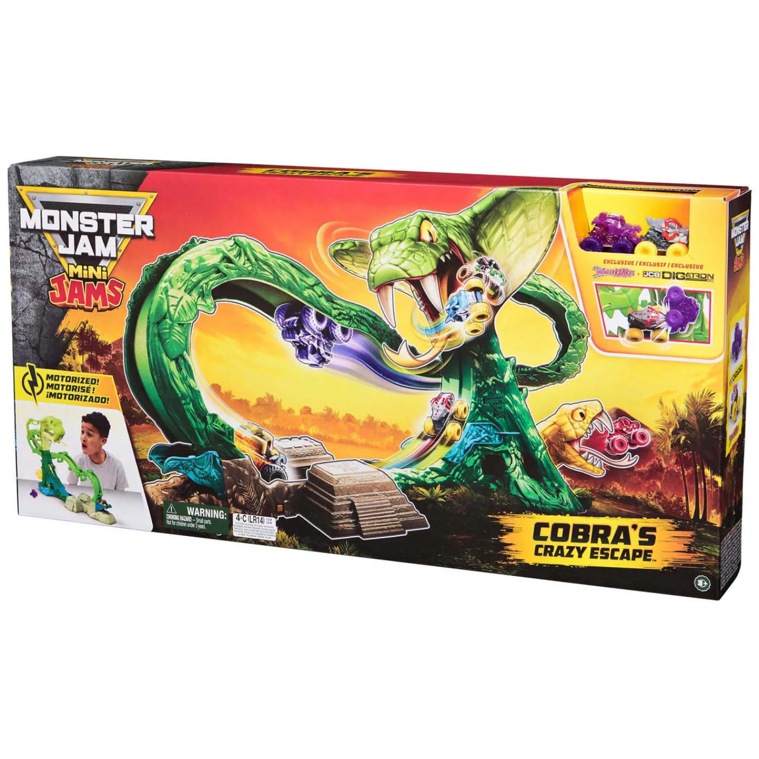 Monster Jam - Mini Jams Cobra Booster Speelset>Spin Master Hot