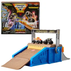 Monster Jam Mini Freestyle Arena Speelset en Opslag- Sale