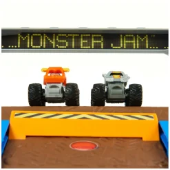 Monster Jam Mini Freestyle Arena Speelset en Opslag- Sale
