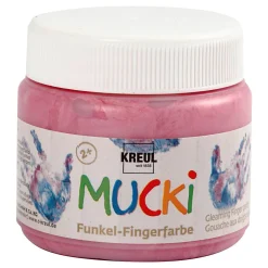 Creativ Company Mucki Vingerverf - Roze Metallic, 150ml Discount