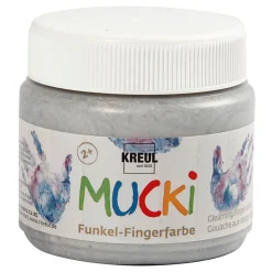 Mucki Vingerverf - Zilver Metallic, 150ml>Creativ Company Best